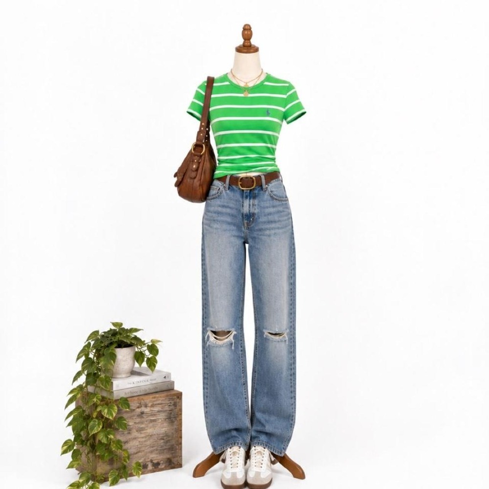 Ralph Lauren Sport striped tee — Size XS